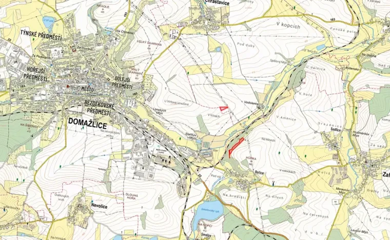 Prodej louky, Zahořany, 9077 m2