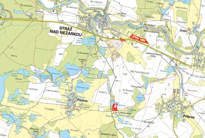 Prodej louky, Stráž nad Nežárkou, 29170 m2