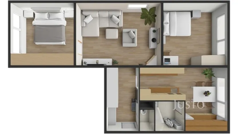 Prodej bytu 3+1, Písek - Budějovické Předměstí, třída Přátelství, 61 m2