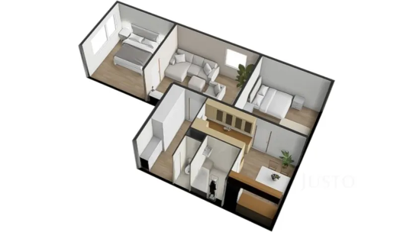 Prodej bytu 3+1, Písek - Budějovické Předměstí, třída Přátelství, 61 m2
