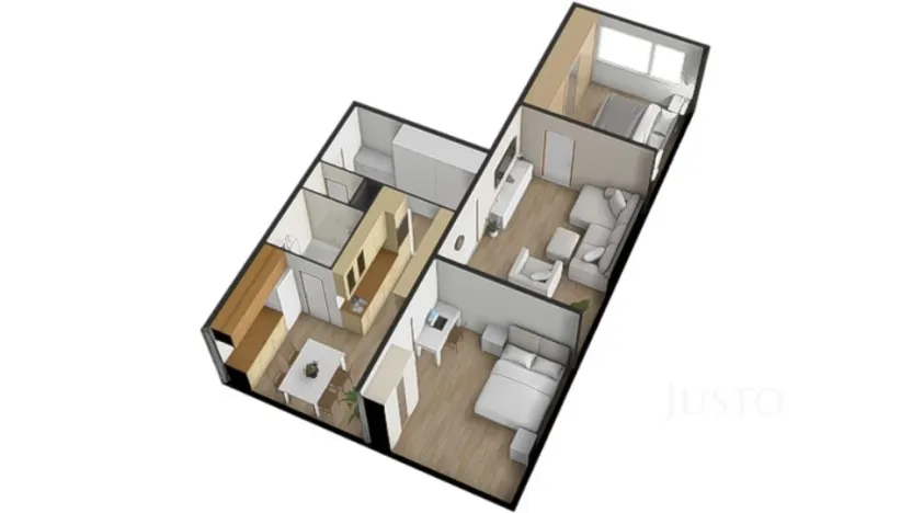 Prodej bytu 3+1, Písek - Budějovické Předměstí, třída Přátelství, 61 m2