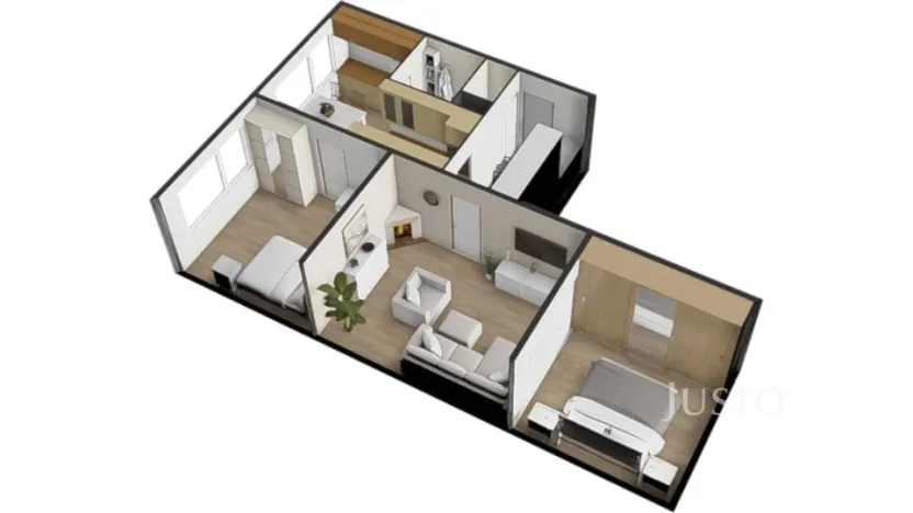 Prodej bytu 3+1, Písek - Budějovické Předměstí, třída Přátelství, 61 m2