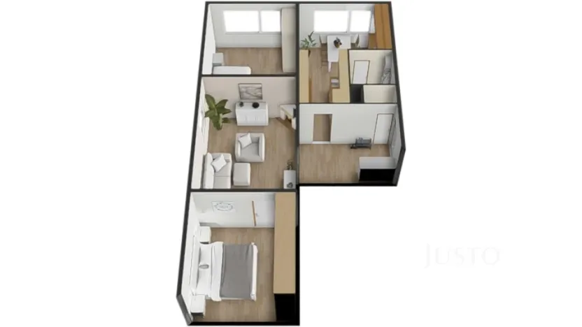 Prodej bytu 3+1, Písek - Budějovické Předměstí, třída Přátelství, 61 m2