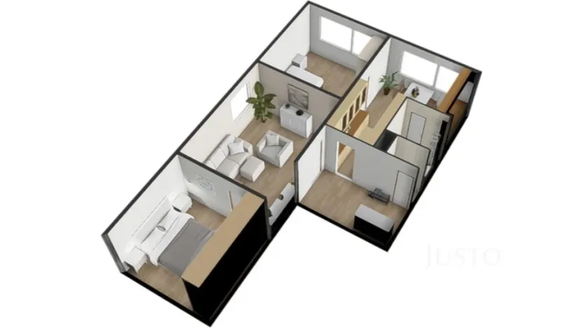 Prodej bytu 3+1, Písek - Budějovické Předměstí, třída Přátelství, 61 m2