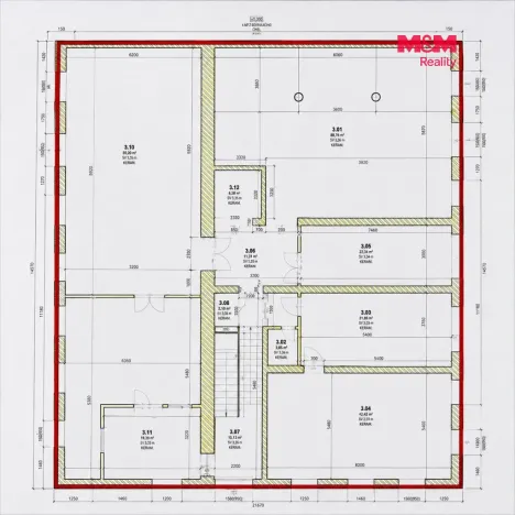 Pronájem kanceláře, Moravany - Platěnice, 139 m2