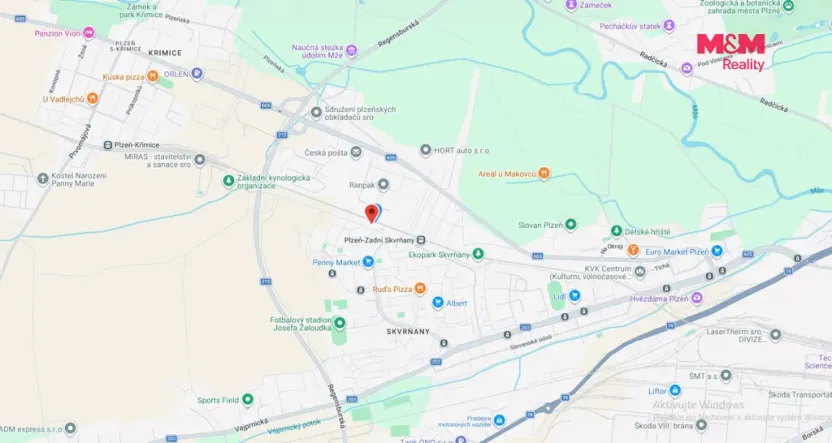 Pronájem garáže, Plzeň - Skvrňany, Vojanova, 17 m2