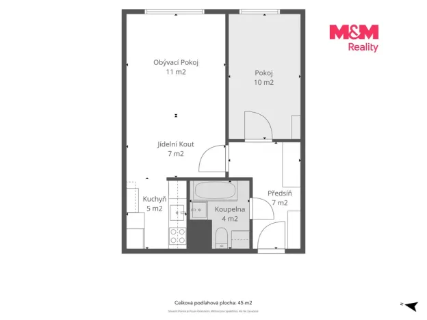 Prodej bytu 2+kk, Beroun - Beroun-Město, Tyršova, 44 m2