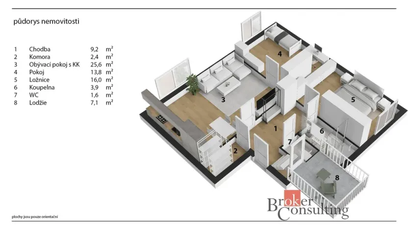 Prodej bytu 3+kk, Pardubice - Zelené Předměstí, Rožkova, 89 m2