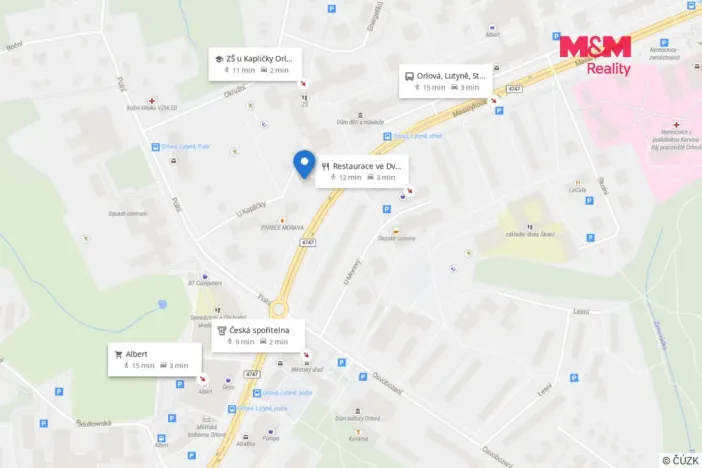Prodej bytu 3+1, Orlová - Lutyně, U Kapličky, 70 m2