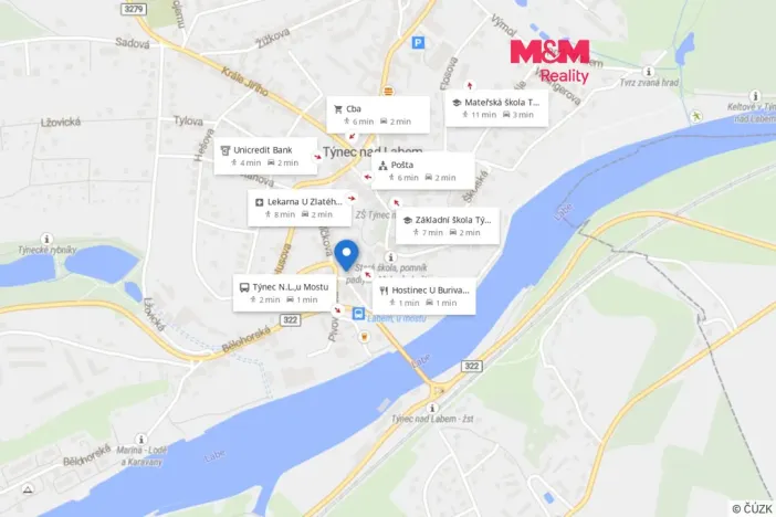 Prodej rodinného domu, Týnec nad Labem, Havlíčkova, 84 m2