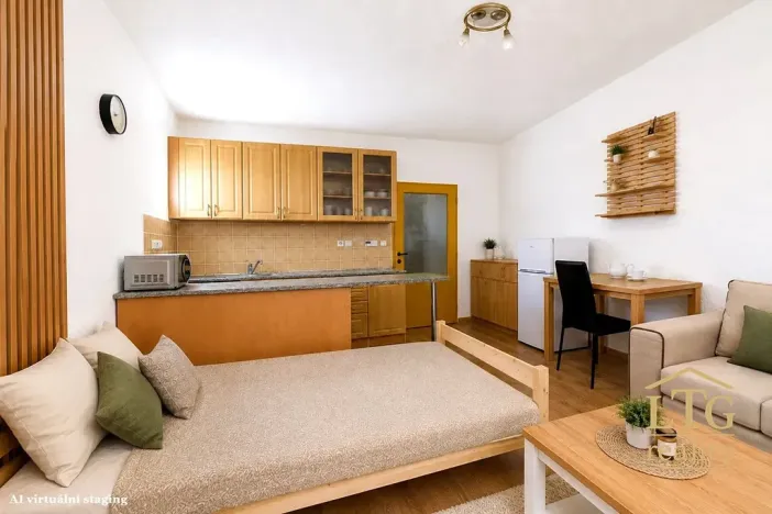 Pronájem bytu 1+kk, Dobšice, V Zahradách, 28 m2