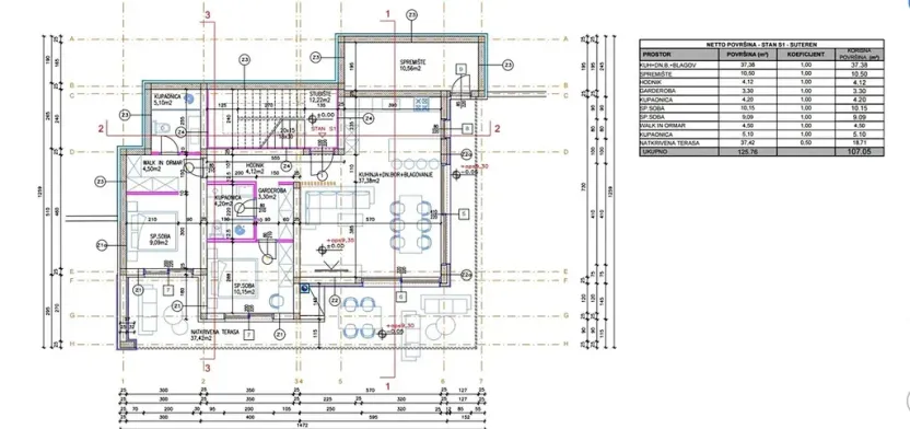 Prodej bytu 3+kk, Tisno, Chorvatsko, 107 m2