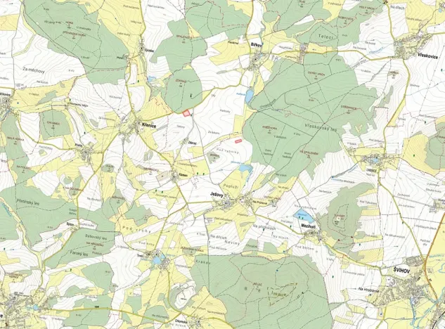 Prodej pole, Biřkov, 6983 m2