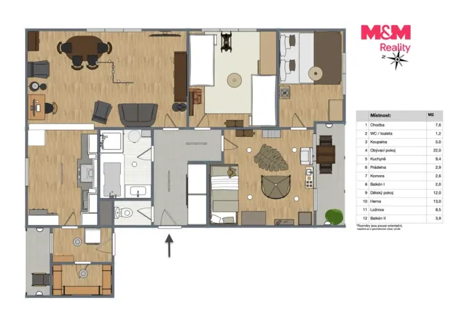 Prodej bytu 4+kk, Jirny, Zámecká, 90 m2