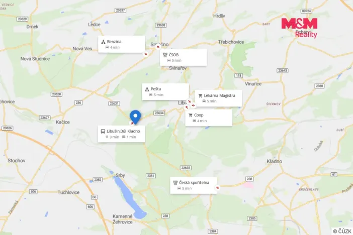 Pronájem bytu 1+kk, Libušín, Důl Libušín, 37 m2