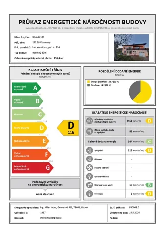 Prodej rodinného domu, Vonoklasy, K Louži, 155 m2
