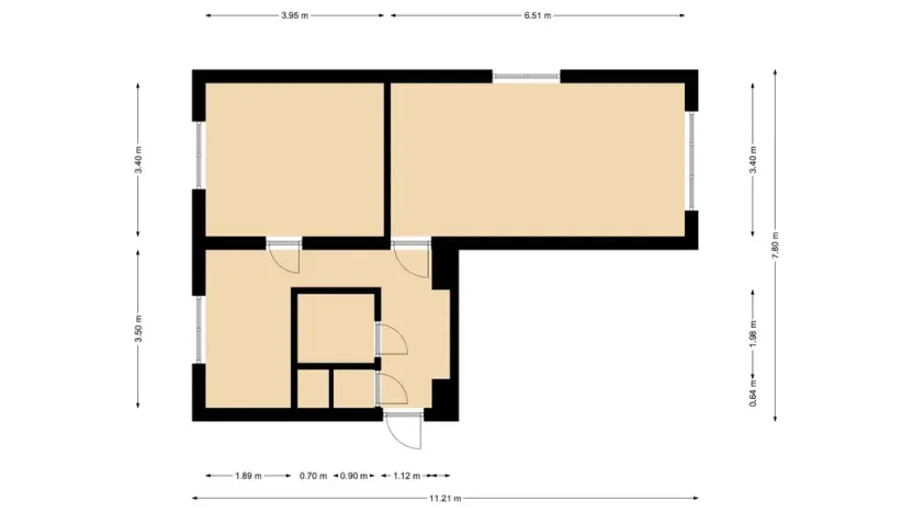 Pronájem bytu 2+1, Most, Pionýrů, 55 m2
