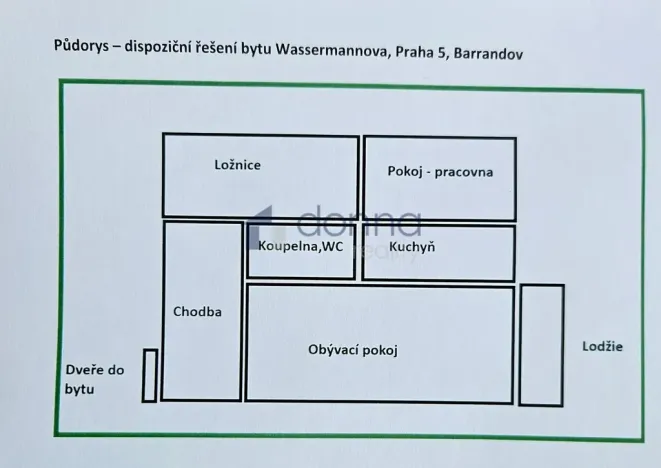 Pronájem bytu 3+1, Praha, Wassermannova, 80 m2