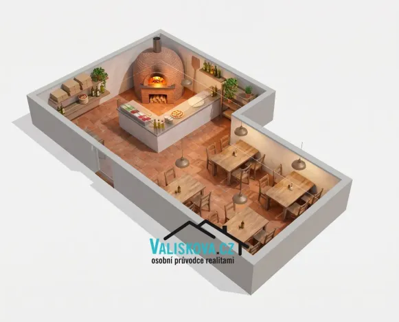 Pronájem restaurace, Hulín, Holešovská, 45 m2