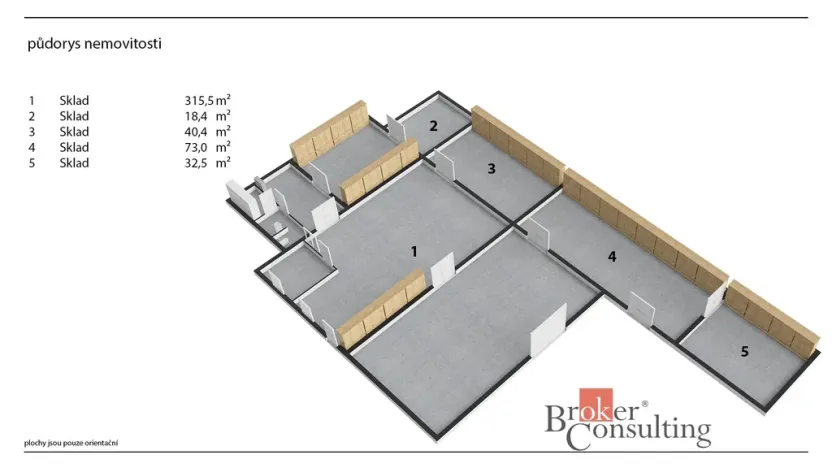 Pronájem výrobních prostor, Blešno, 435 m2