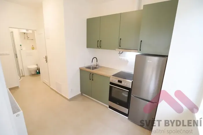 Pronájem bytu 1+kk, Praha - Vršovice, Slovinská, 29 m2