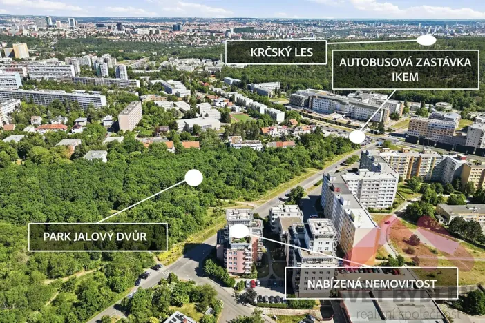 Pronájem bytu 2+kk, Praha - Krč, Tavolníková, 52 m2