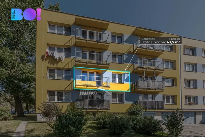 Prodej bytu 1+1, Karviná, Borovského, 43 m2