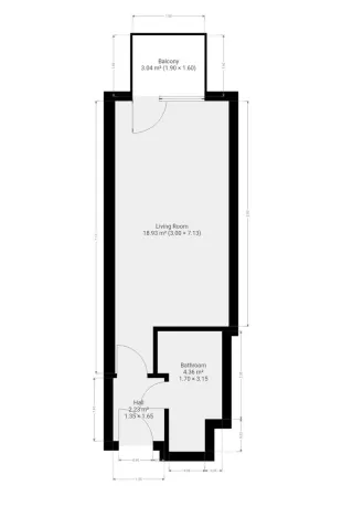 Pronájem bytu 1+kk, Praha - Střížkov, Zakšínská, 27 m2