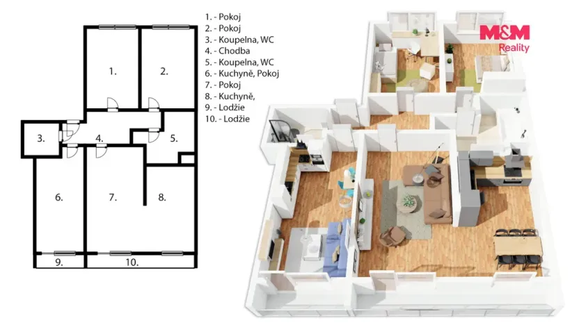 Prodej bytu 4+kk, Praha - Malešice, Niederleho, 92 m2