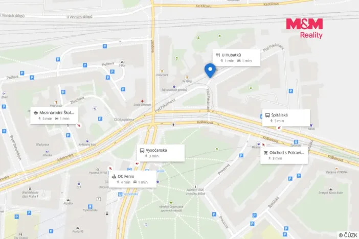 Pronájem kanceláře, Praha - Vysočany, Pod pekárnami, 61 m2