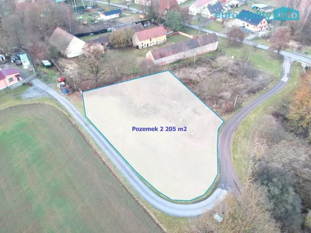 Prodej pozemku pro bydlení, Ves Touškov - Mířovice, 2205 m2