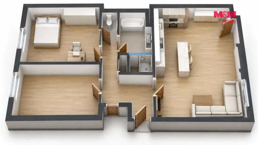 Prodej bytu 4+kk, Praha - Nové Město, Pod Slovany, 85 m2