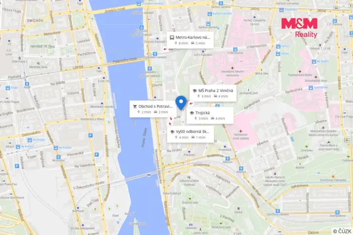 Prodej bytu 4+kk, Praha - Nové Město, Pod Slovany, 85 m2