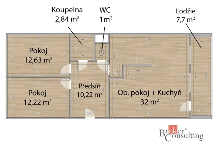 Prodej bytu 3+1, Beroun - Beroun-Město, Tovární, 71 m2