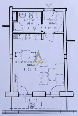 Prodej bytu 1+kk, Hluboká nad Vltavou, Masarykova, 39 m2