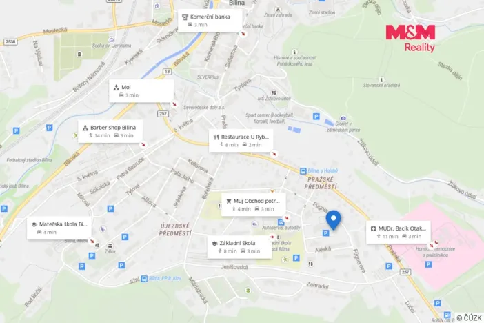 Prodej bytu 1+1, Bílina - Pražské Předměstí, Fügnerova, 34 m2