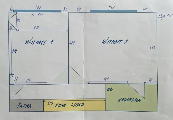 Pronájem bytu 2+kk, Praha - Vinohrady, V Horní Stromce, 47 m2