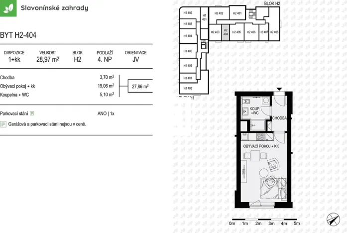 Pronájem bytu 1+kk, Olomouc, Loudova, 28 m2