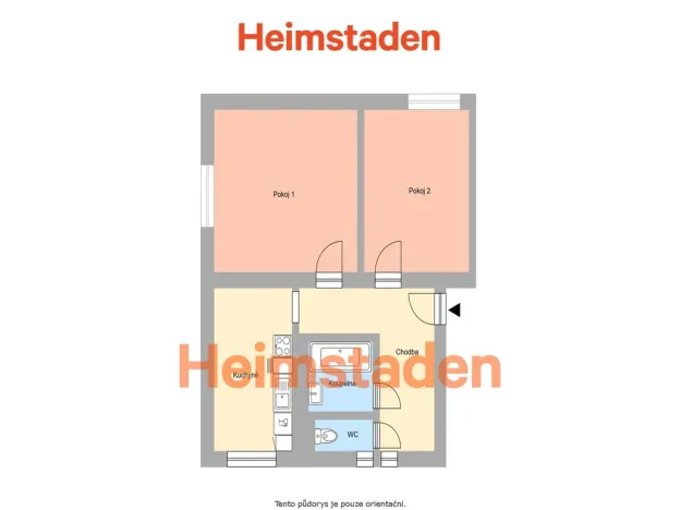 Pronájem bytu 2+1, Havířov - Město, Hybešova, 56 m2