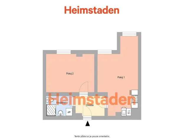 Pronájem bytu 2+kk, Ostrava - Poruba, Čs. exilu, 38 m2