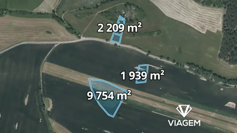 Prodej podílu pole, Volyně, 3089 m2