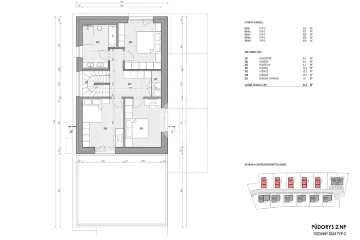 Prodej rodinného domu, Pohořelice, Kvítkovská, 127 m2