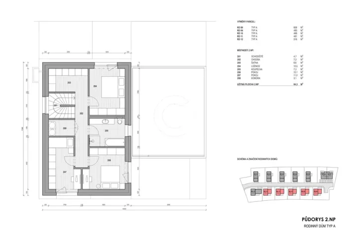 Prodej rodinného domu, Pohořelice, Kvítkovská, 127 m2