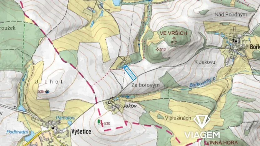 Prodej podílu pole, Zvěstov, 1709 m2