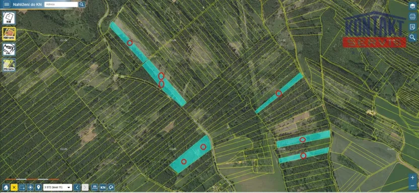 Prodej lesa, Jevíčko, 70821 m2