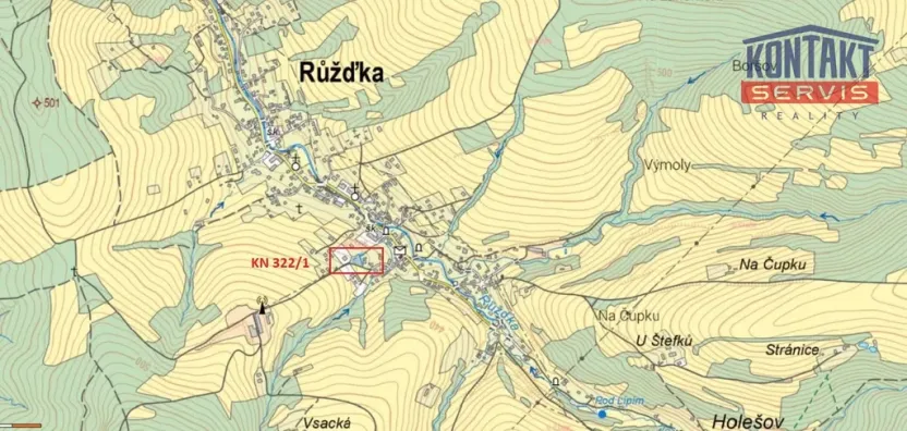 Prodej pozemku pro bydlení, Růžďka, 1188 m2