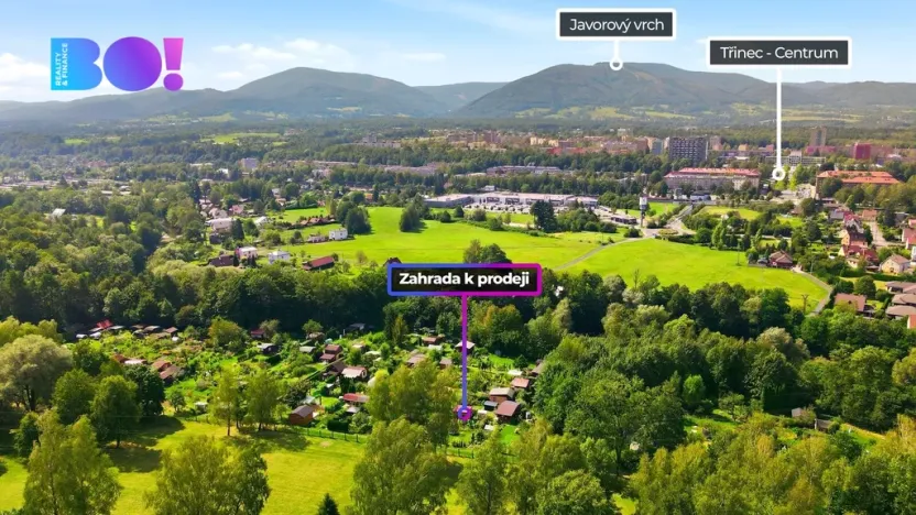 Prodej zahrady, Třinec - Dolní Líštná, 274 m2