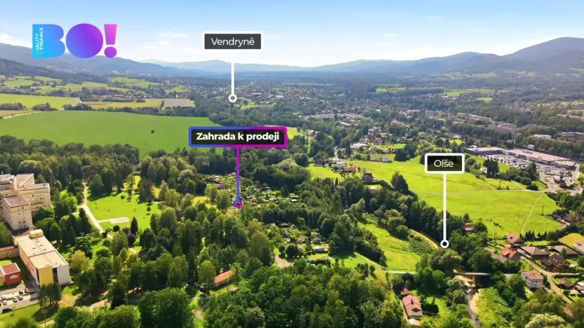 Prodej zahrady, Třinec - Dolní Líštná, 274 m2