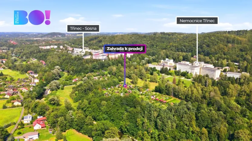 Prodej zahrady, Třinec - Dolní Líštná, 274 m2