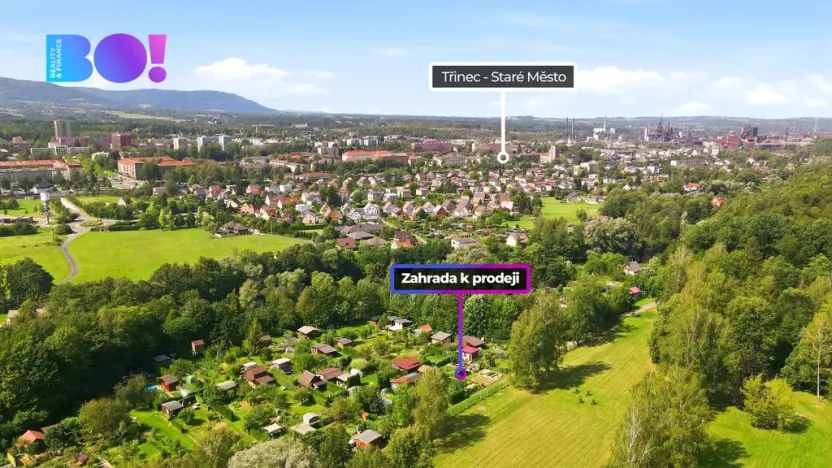 Prodej zahrady, Třinec - Dolní Líštná, 274 m2